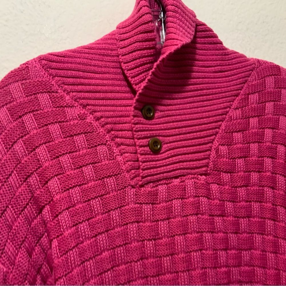 New Manfinity Solid Cable Knit Sweater Size Xl View 5